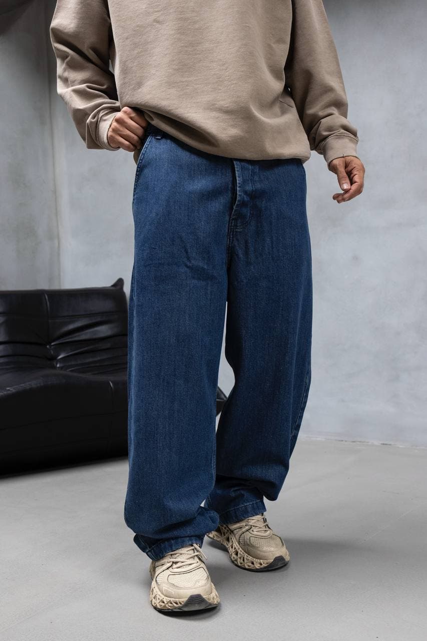 Wide Leg Baggy Denim Jeans