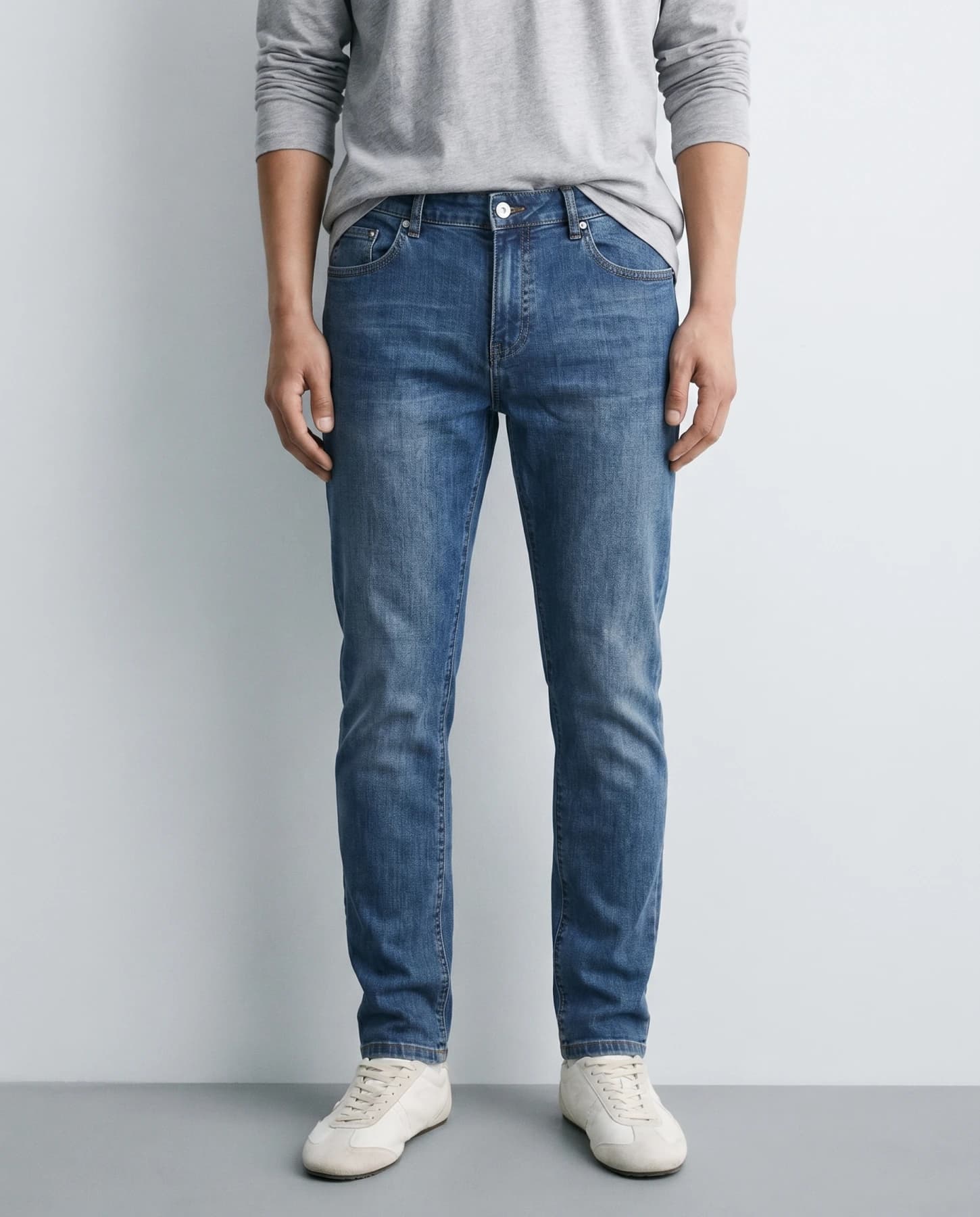 Loro Piana — синие джинсы классический деним