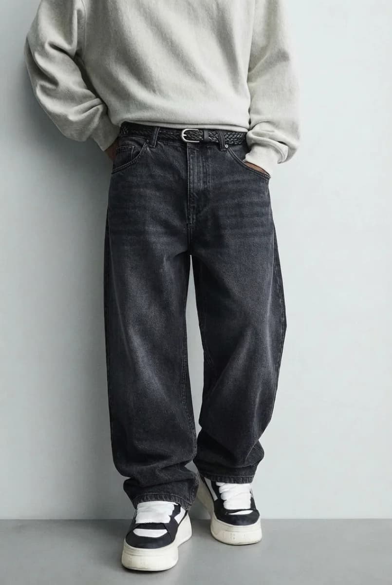 Classic Black Wide Leg Denim