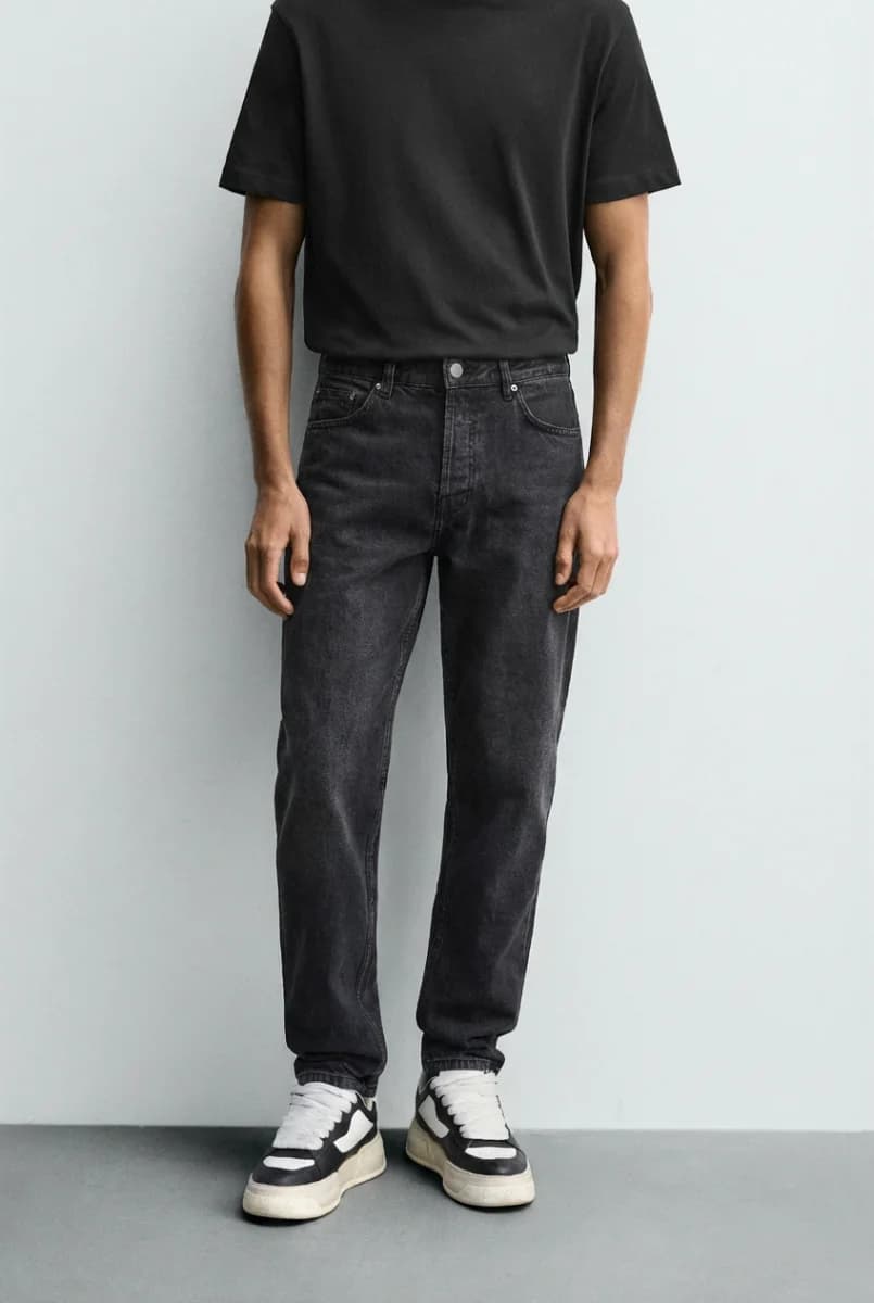 Classic Charcoal Straight Leg Denim