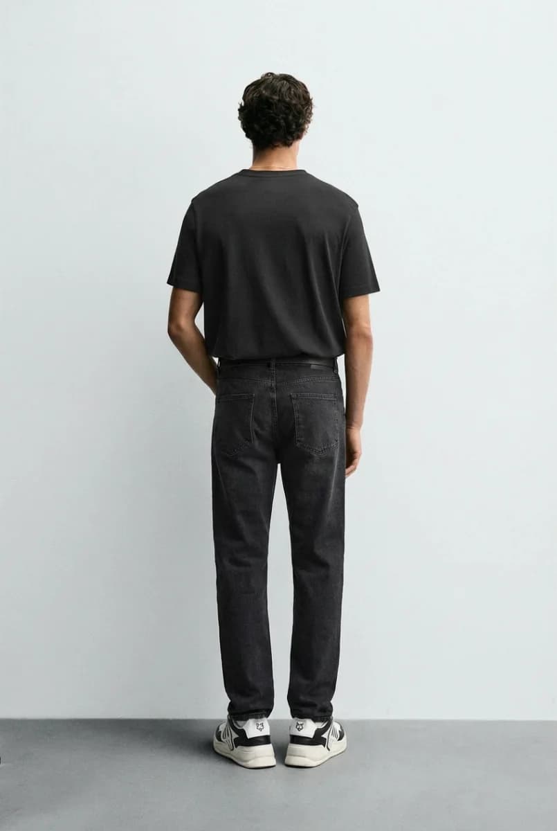 Classic Charcoal Straight Leg Denim