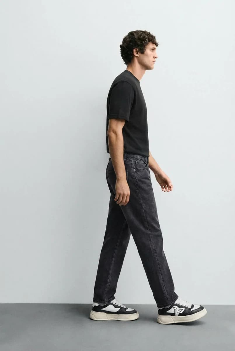 Classic Charcoal Straight Leg Denim
