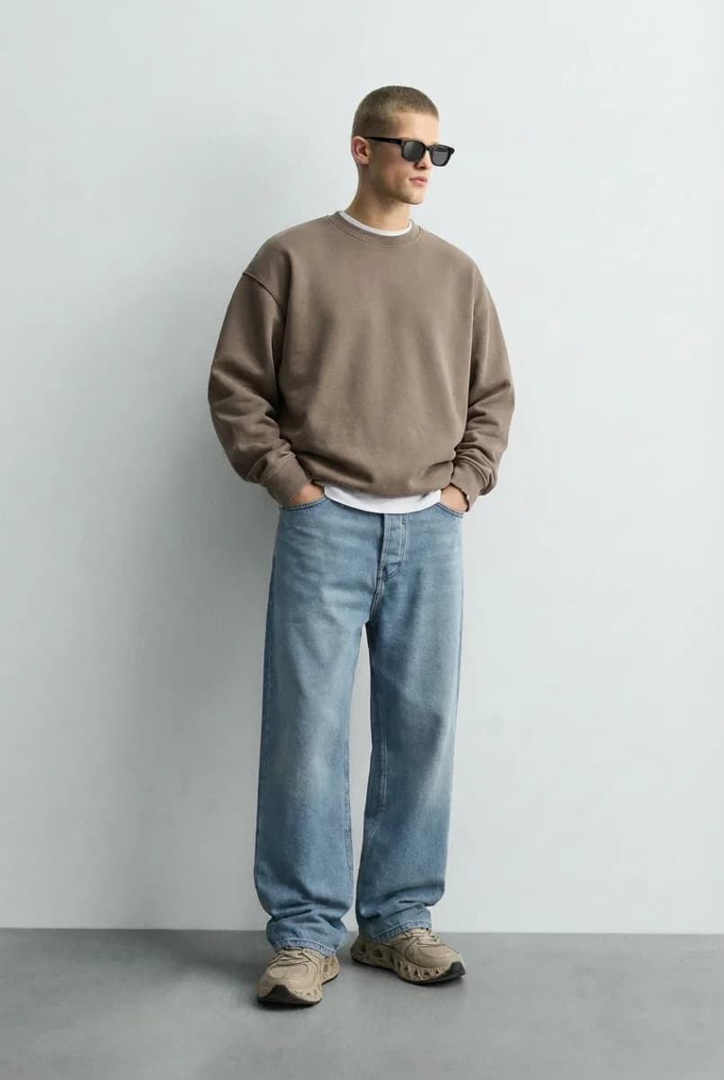 Relaxed Fit Light Blue Denim