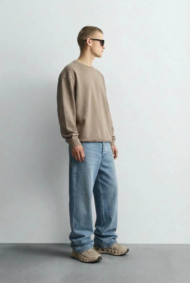 Relaxed Fit Light Blue Denim