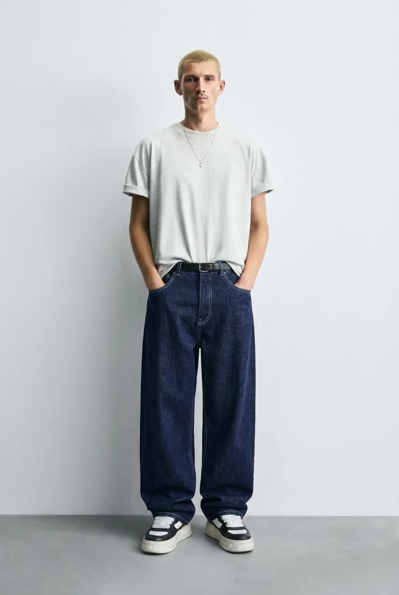 Baggy Fit Deep Indigo Denim