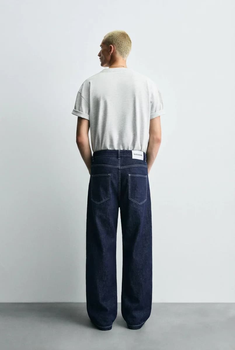 Baggy Fit Deep Indigo Denim