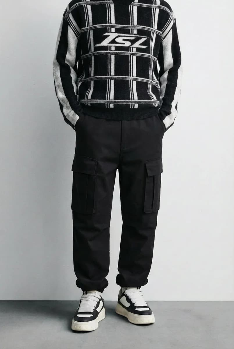 Cargo Utility Pants Black