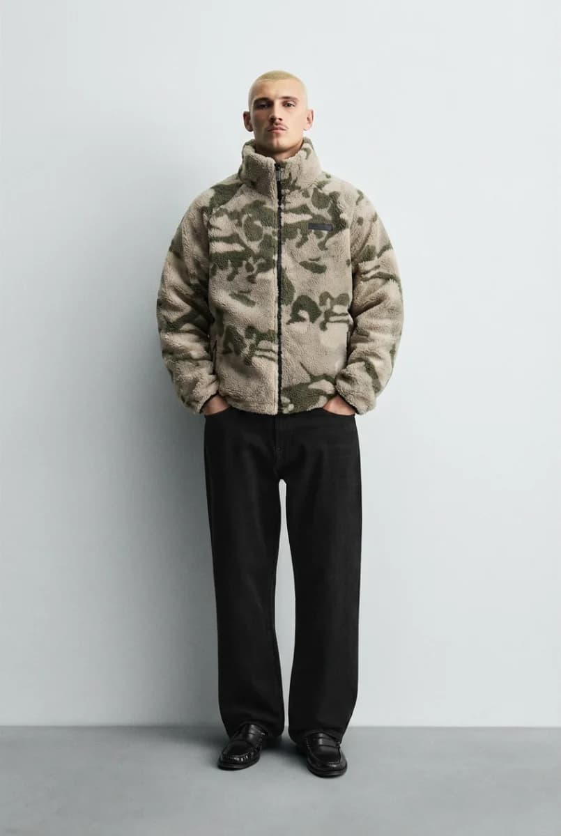 Fleece Sherpa Puffer Jacket