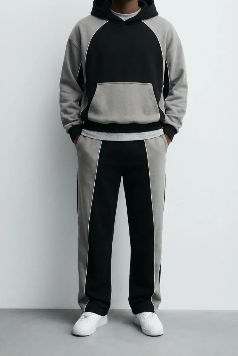 Colorblock Hoodie Tracksuit