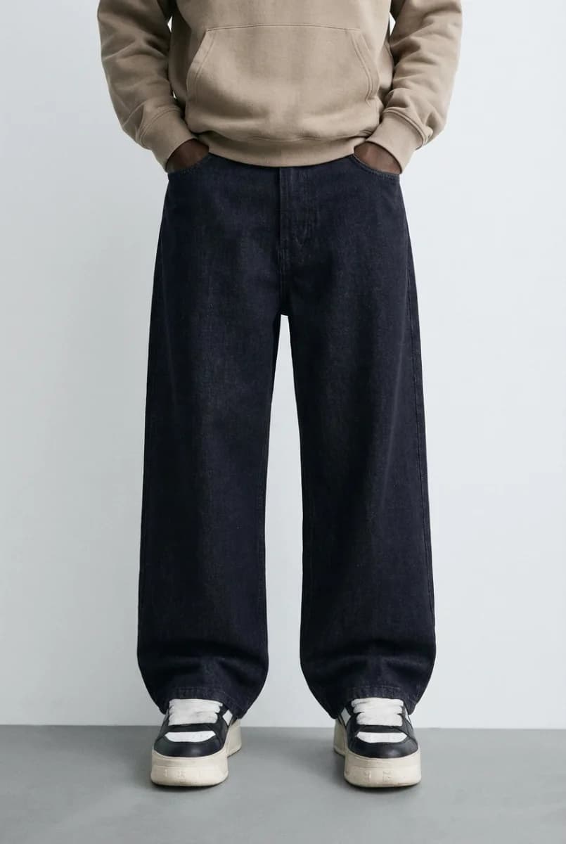 Baggy Fit Dark Indigo Denim