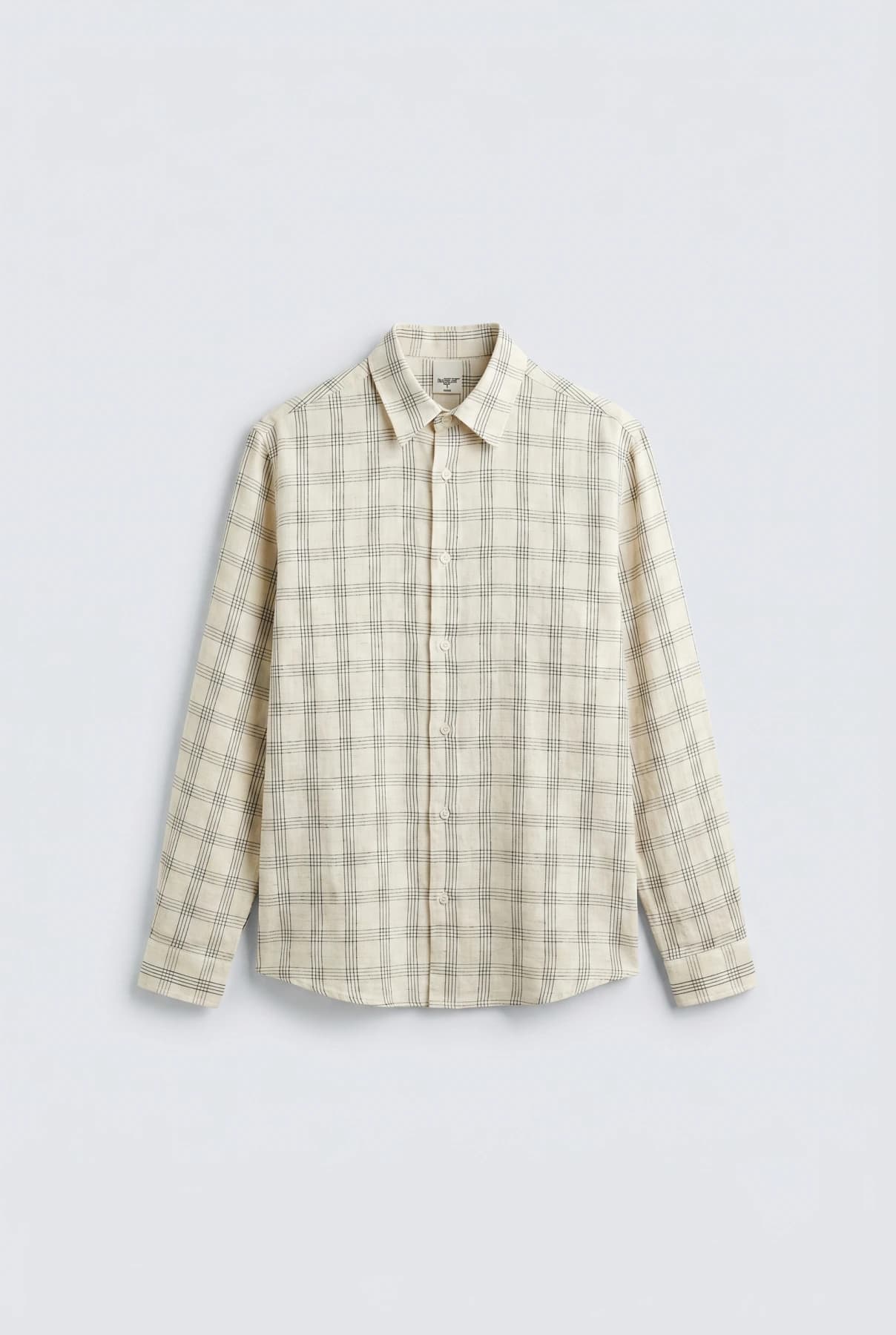 Рубашка в клетку — oversize, длинный рукав