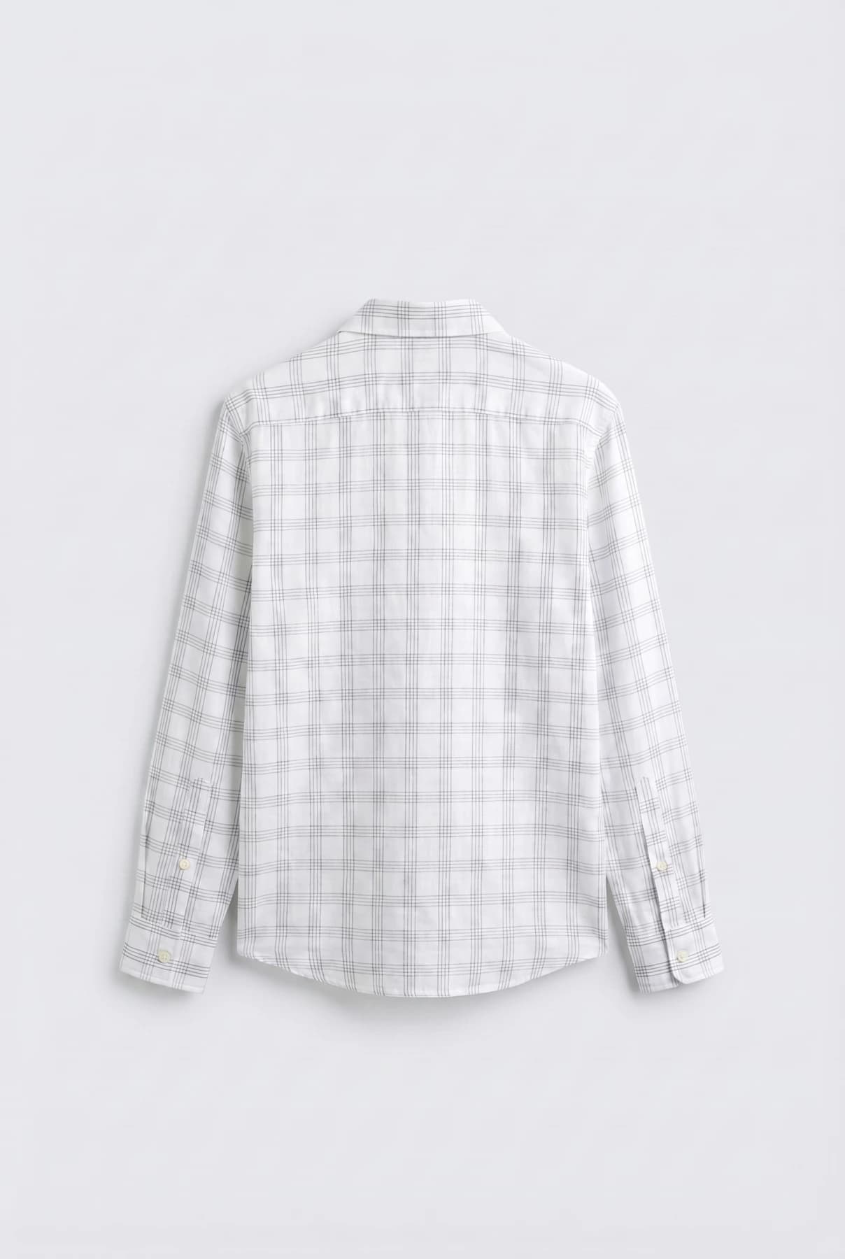Рубашка в клетку — oversize, длинный рукав