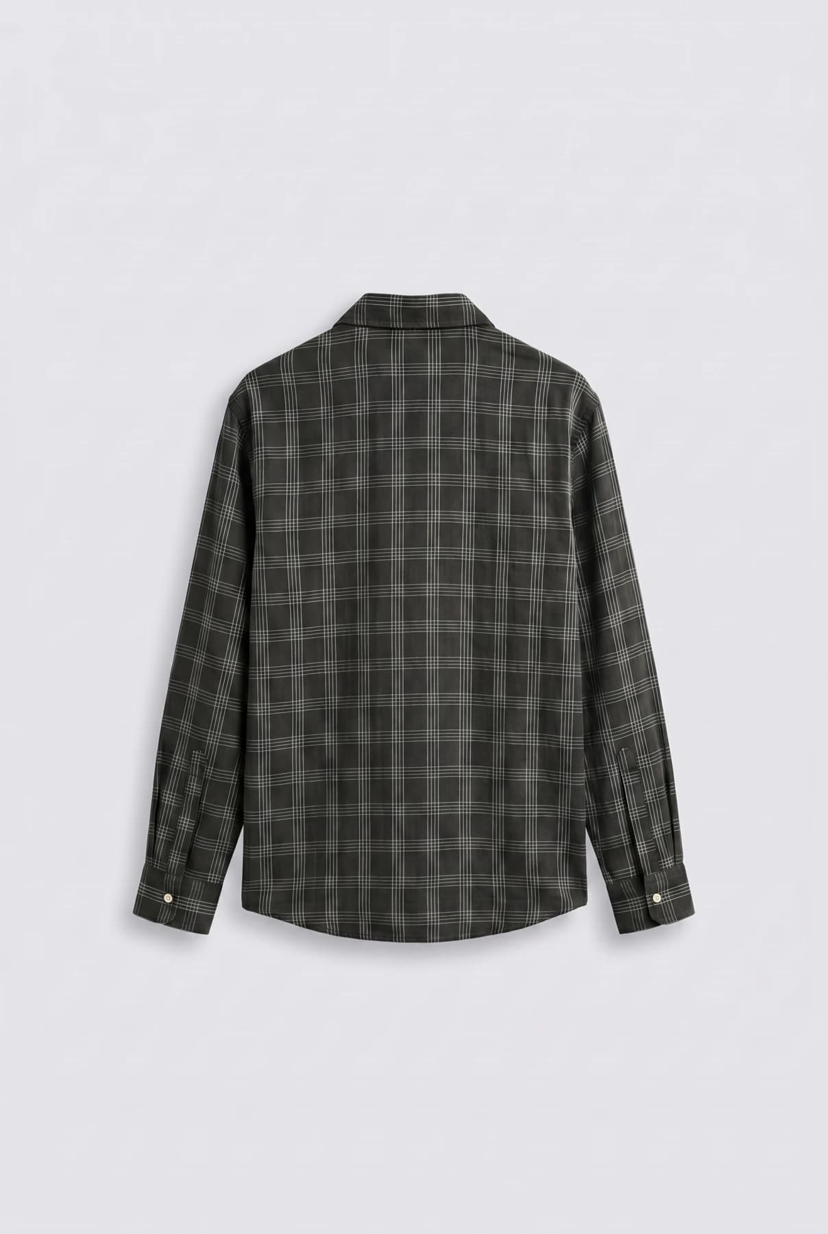 Рубашка в клетку — oversize, длинный рукав