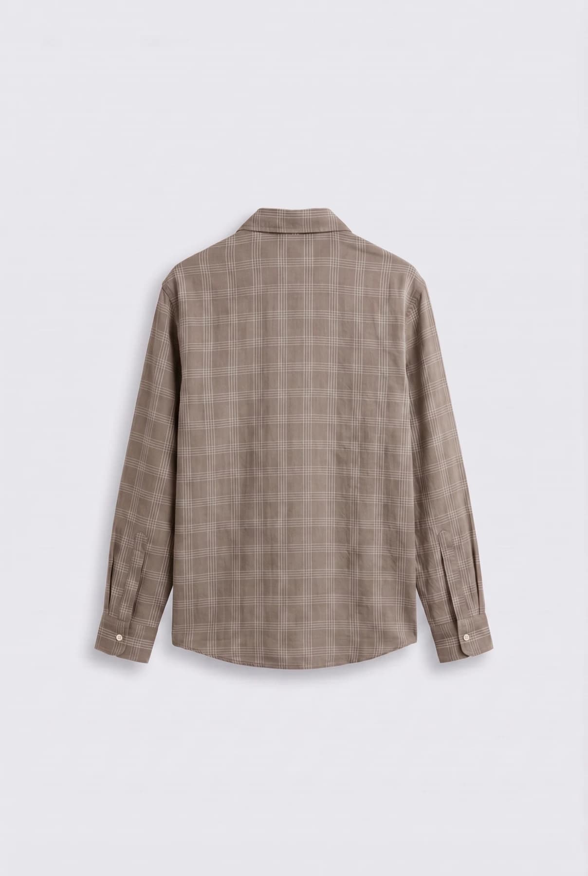 Рубашка в клетку — oversize, длинный рукав
