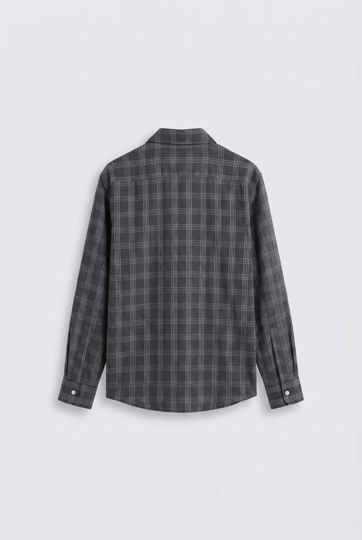 Рубашка в клетку — oversize, длинный рукав